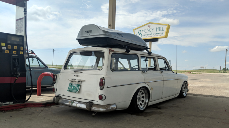 Illustration for article titled The Best Thing to Do With Your Freshly Engine Swapped 1966 Volvo Is Drive Across the Country